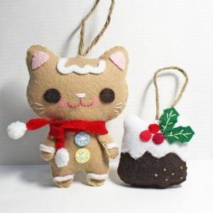 Gingerbread Cat and Meow Christmas ..